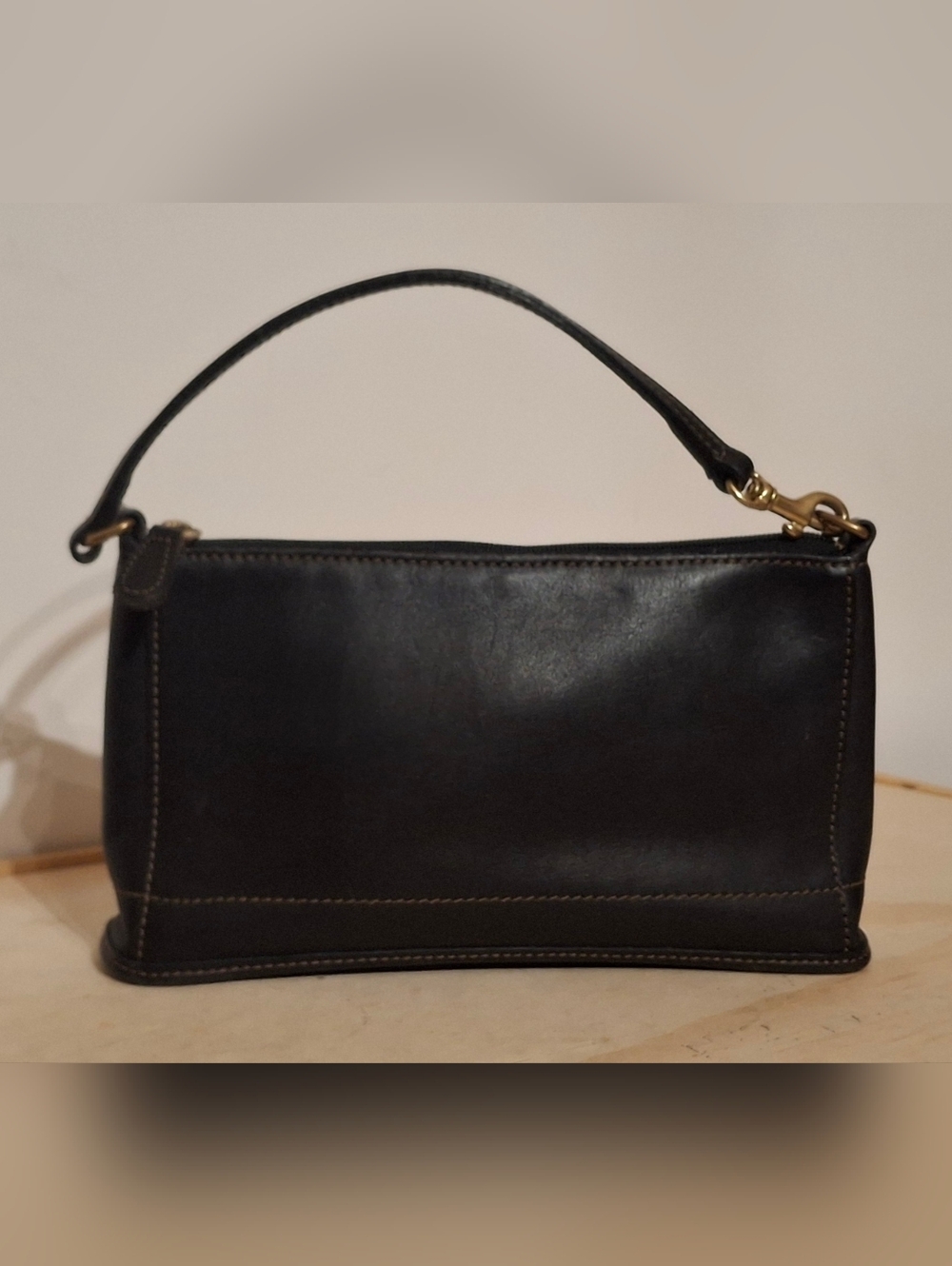 Vintage Coach 9311 mini bag/ Bleecker Demi Pouch, Black Leather